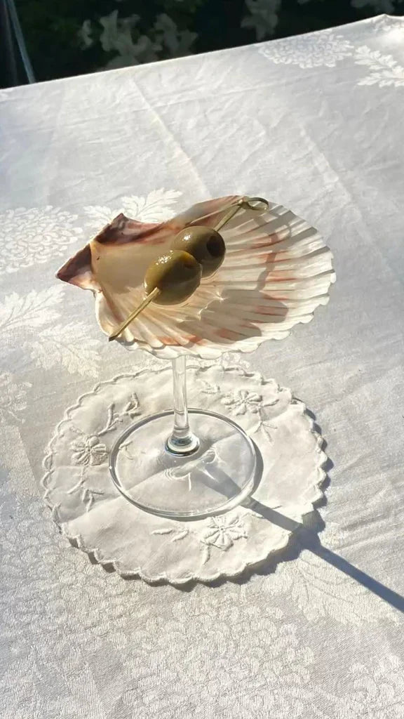 Mermaid’s Toast Martini Glass