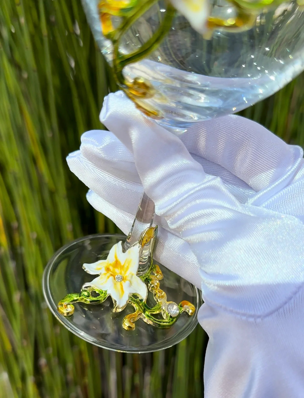 Floral Garden Champagne Glass